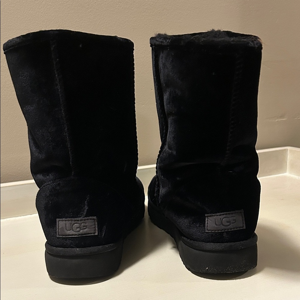 Like new UGG Classic Black Winter Boots - Picture 2 of 7